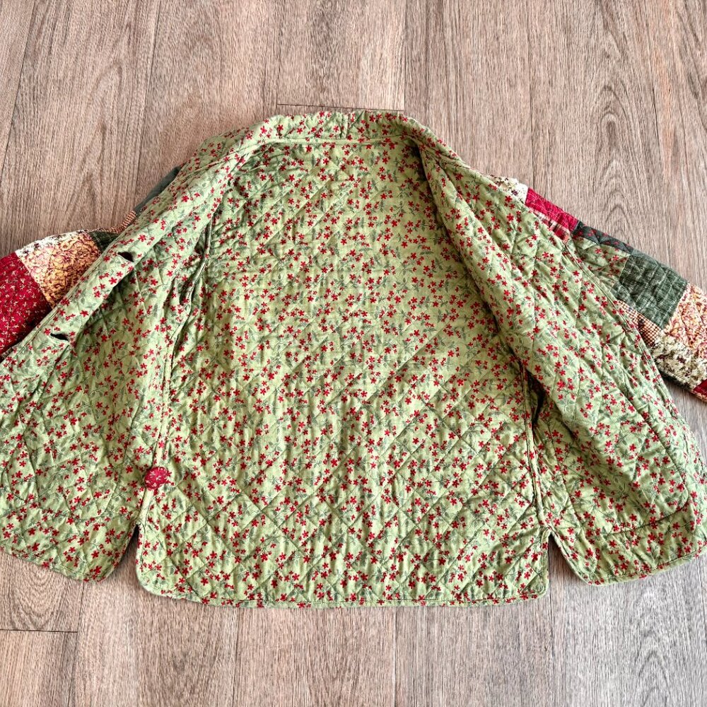 Patchwork Quilted Blazer - Multicolor - image 14